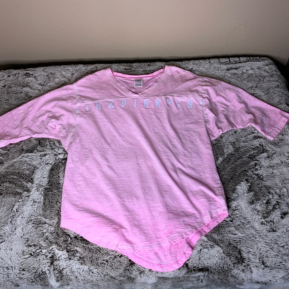 Pink half sleeve t shirt